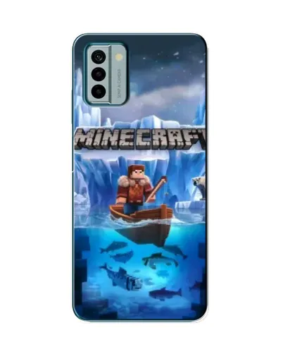 Чехол для Nokia G22 с картинкой «Minecraft ледяной мир» Чехол для Nokia G22 с картинкой «Minecraft ледяной мир»