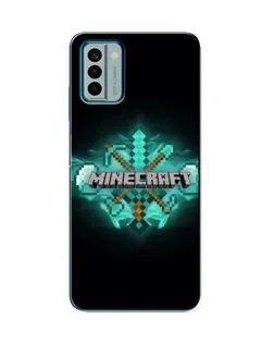 Чехол для Nokia G22 с картинкой «Minecraft Diamond лого»