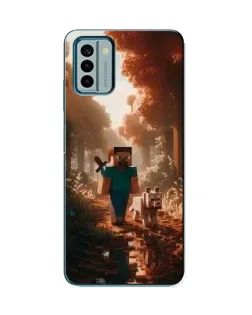 Чехол для Nokia G22 с картинкой «Стив в лесу»