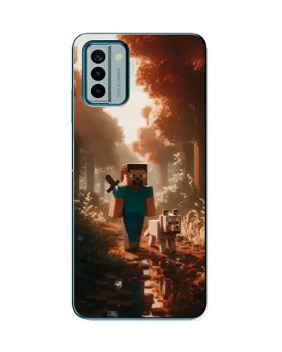 Чехол для Nokia G22 с картинкой «Стив в лесу» Чехол для Nokia G22 с картинкой «Стив в лесу»