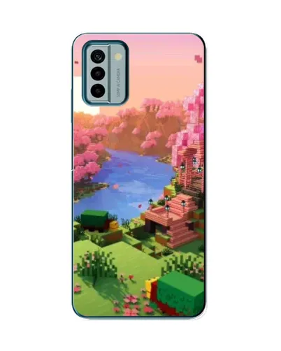 Чехол для Nokia G22 с картинкой «Розовое дерево Minecraft» Чехол для Nokia G22 с картинкой «Розовое дерево Minecraft»