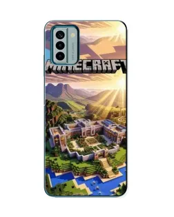 Чехол для Nokia G22 с картинкой «Minecraft панорама»