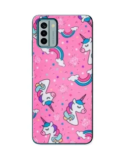 Чехол для Nokia G22 с картинкой «Unicorn паттерн розовый» Чехол для Nokia G22 с картинкой «Unicorn паттерн розовый»