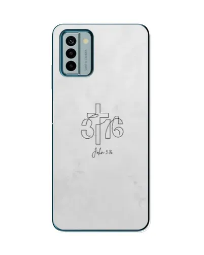 Чехол для Nokia G22 с картинкой «Иоанна 3:16 Крест»