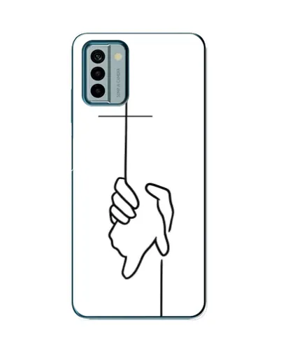 Чехол для Nokia G22 с картинкой «Рука держит»
