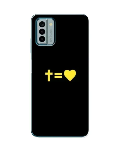 Чехол для Nokia G22 с картинкой «Сердце и Крест»