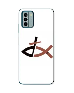 Чехол для Nokia G22 с картинкой «Рыба и крест»