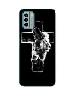 Чохол для Nokia G22 з картинкою «Сяючий хрест Jesus»