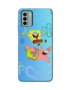Чехол для Nokia G22 с картинкой «Спанч Боб и Патрик»
