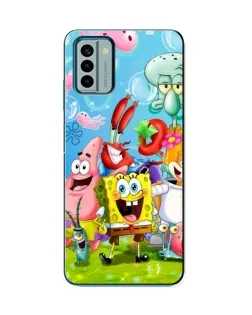 Чохол для Nokia G22 з картинкою «Губка Боб та друзі»