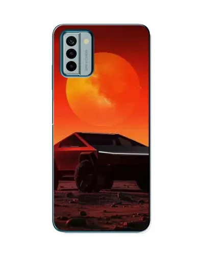 Чехол для Nokia G22 с картинкой «Cybertruck на Марсе»