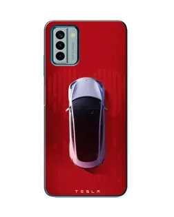 Чехол для Nokia G22 с картинкой «Tesla Top View»