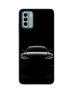 Чехол для Nokia G22 с картинкой «Силуэт Tesla Night»