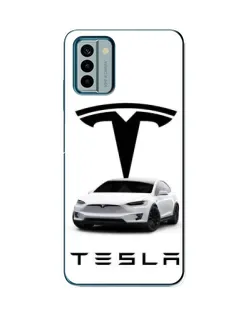 Чехол для Nokia G22 с картинкой «Tesla White Style»