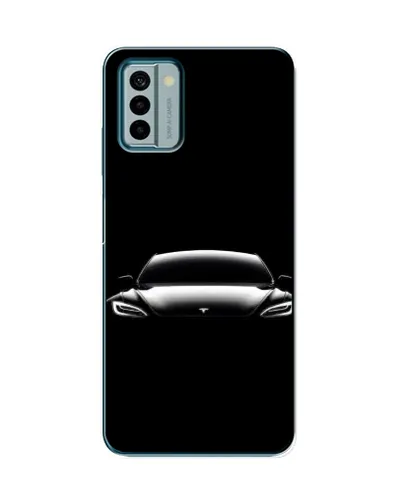 Чехол для Nokia G22 с картинкой «Фары Tesla Night»