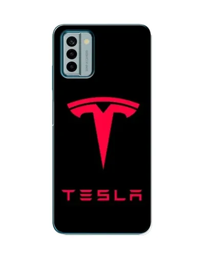 Чехол для Nokia G22 с картинкой «Tesla Red Logo»