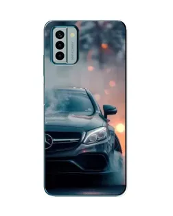 Чехол для Nokia G22 с картинкой «Mercedes — ночной город» Чехол для Nokia G22 с картинкой «Mercedes — ночной город»