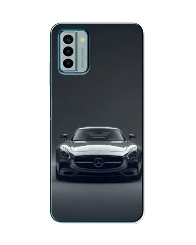 Чехол для Nokia G22 с картинкой «Mercedes на черном»