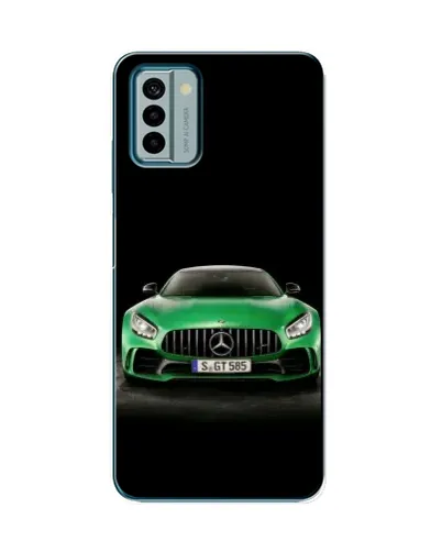 Чехол для Nokia G22 с картинкой «Mercedes — неоновый лого»