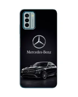 Чехол для Nokia G22 с картинкой «Mercedes — решетка радиатора»
