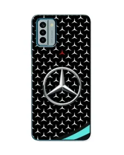 Чехол для Nokia G22 с картинкой «Mercedes — бирюзовый акцент»