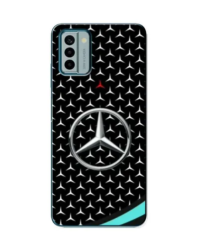 Чехол для Nokia G22 с картинкой «Mercedes — бирюзовый акцент»
