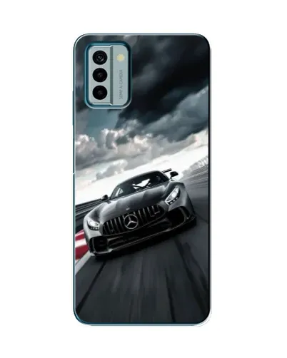 Чехол для Nokia G22 с картинкой «Гоночный Mercedes AMG»