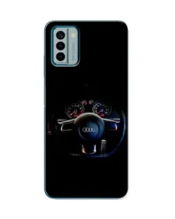 Чехол для Nokia G22 с картинкой «Салон Audi — руль» Чехол для Nokia G22 с картинкой «Салон Audi — руль»