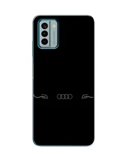 Чехол для Nokia G22 с картинкой «Audi — световой подпись»