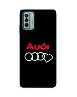 Чехол для Nokia G22 с картинкой «Логотип Audi Heart»