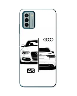 Чехол для Nokia G22 с картинкой «Audi — контрастный дизайн»