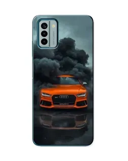 Чехол для Nokia G22 с картинкой «Audi в облаках дыма»