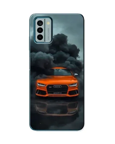 Чехол для Nokia G22 с картинкой «Audi в облаках дыма»