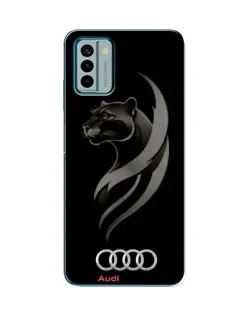 Чехол для Nokia G22 с картинкой «Графика — пантера и Audi»