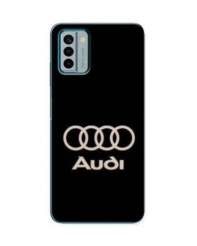 Чехол для Nokia G22 с картинкой «Audi — золотой логотип»