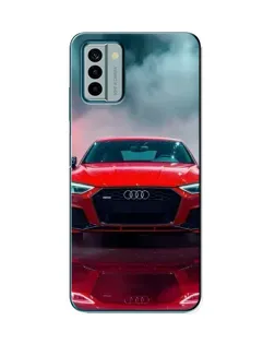 Чехол для Nokia G22 с картинкой «Audi RS — красный стиль»