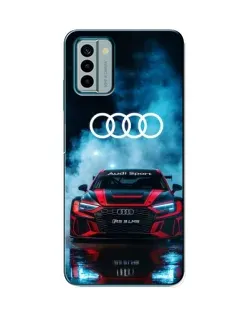 Чехол для Nokia G22 с картинкой «Audi Sport — неон»