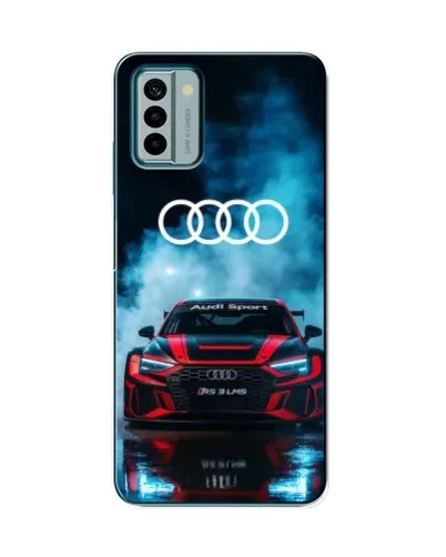 Чехол для Nokia G22 с картинкой «Audi Sport — неон»
