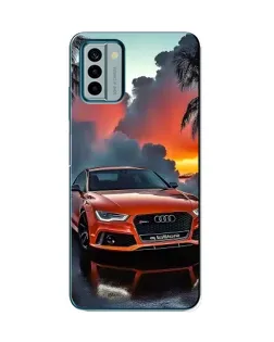 Чехол для Nokia G22 с картинкой «Audi — закат»