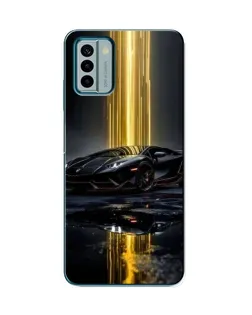 Чехол для Nokia G22 с картинкой «Ночной Lamborghini драйв»