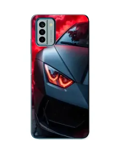 Чехол для Nokia G22 с картинкой «Lamborghini красное сияние»