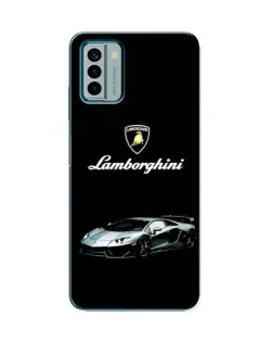 Чехол для Nokia G22 с картинкой «Логотип Lamborghini классика»