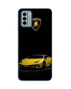 Чехол для Nokia G22 с картинкой «Lamborghini желтый акцент»