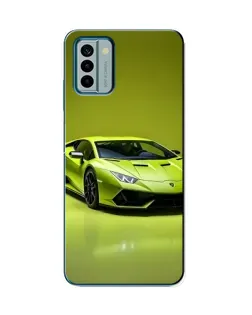 Чехол для Nokia G22 с картинкой «Салатовый Lamborghini Huracan»