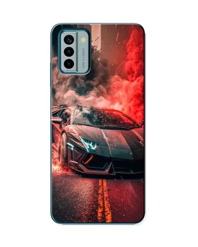 Чехол для Nokia G22 с картинкой «Lamborghini красный дым» Чехол для Nokia G22 с картинкой «Lamborghini красный дым»