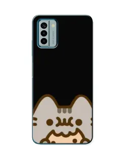 Чехол для Nokia G22 с картинкой «Пушин на черном»