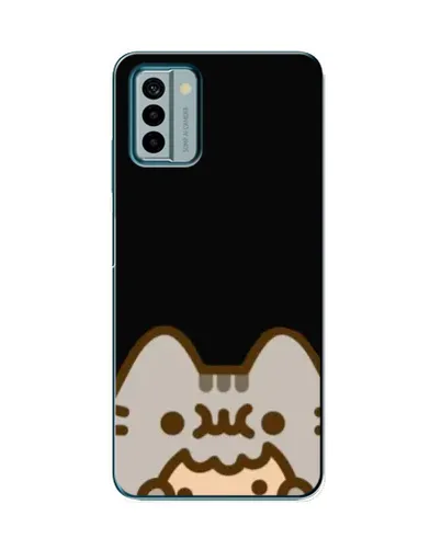 Чехол для Nokia G22 с картинкой «Пушин на черном»