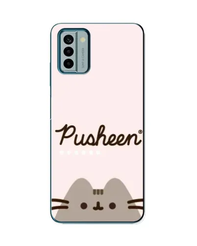 Чехол для Nokia G22 с картинкой «Pusheen логотип»