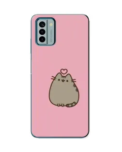 Чехол для Nokia G22 с картинкой «Pusheen сердце»