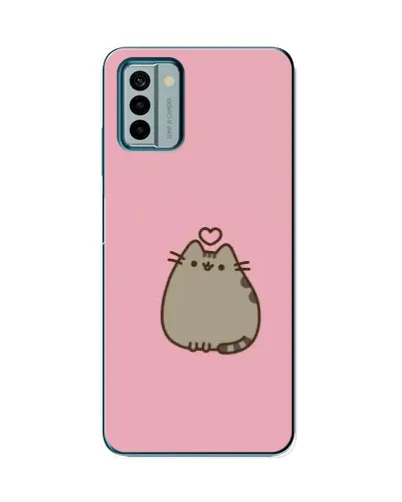 Чехол для Nokia G22 с картинкой «Pusheen сердце»